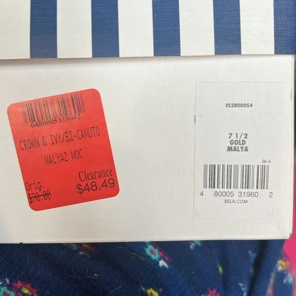 Crown & Ivy sz 7.5 Gold Malya flats NWOT - Picture 13 of 13